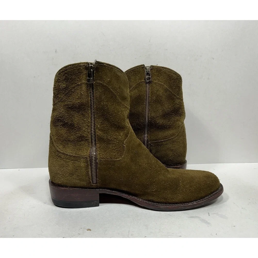 Tecovas The Dean Suede Men's Size 9 D Boots 1012 Pull On